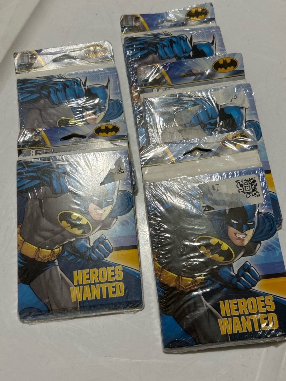 DesignWare Batman Party Invitations - Blue, Black, Yellow